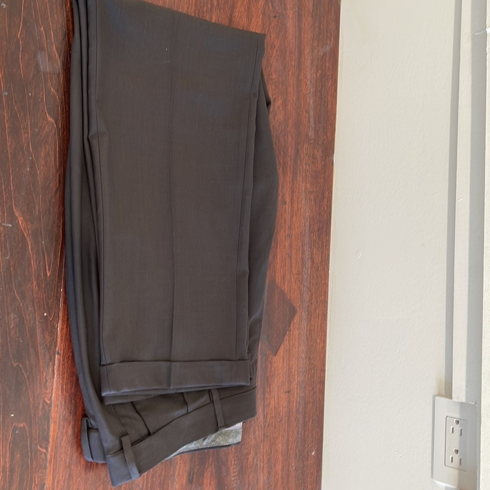 Haggar Mens classic fit charcoal grey dress pants